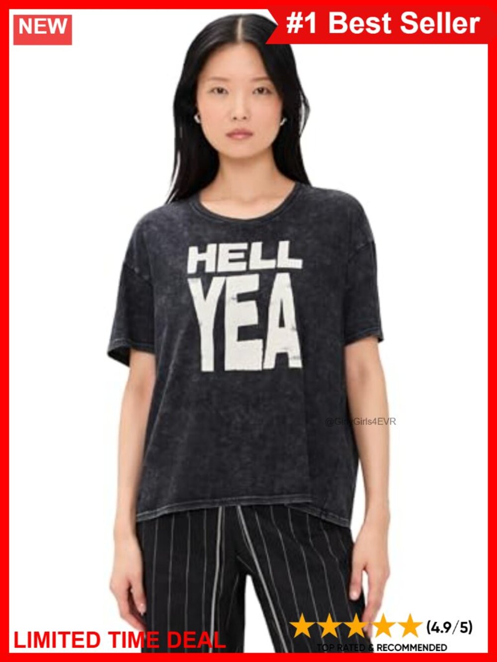 Relaxed Fit Drop Shoulder Graphic Tee Lightweight Stretch Jersey Boxy Crew Neck